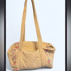 Vera Bradley vintage Floral Yellow Tote Bag